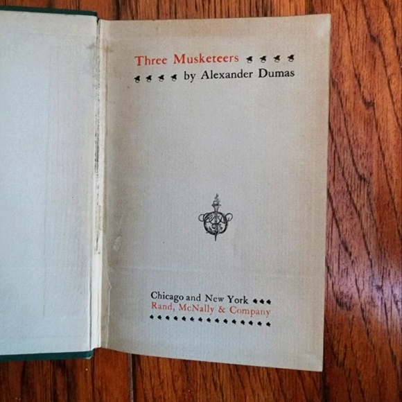 Old Three Musketeers Book - Picture 2 of 3